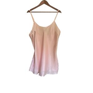 Victoria's Secret Pink Satin Slip Dress XL Lingerie Chemise Nightgown